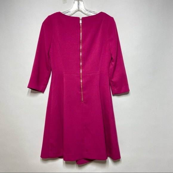 VINCE CAMUTO Crepe A-Line Dress in Magenta 4 - Picture 6 of 12